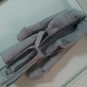 Lavender/Grey Cozy Coat